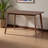 Jablonski Walnut Brown Finished Mid-Century Modern Dining Table, 29.5" H X 47.2" W X 29.5" D