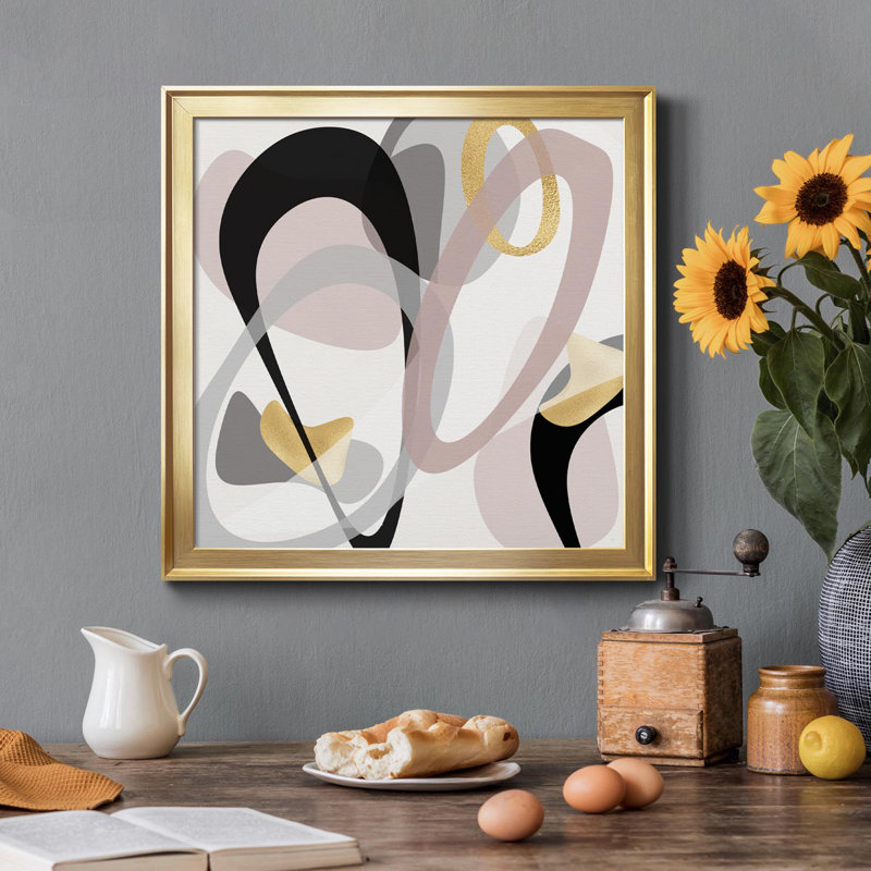 Gobelet doré II - Cadre photo, impression sur toile, Or, H 30,5 po x l 30,5 po x P 1,5 po