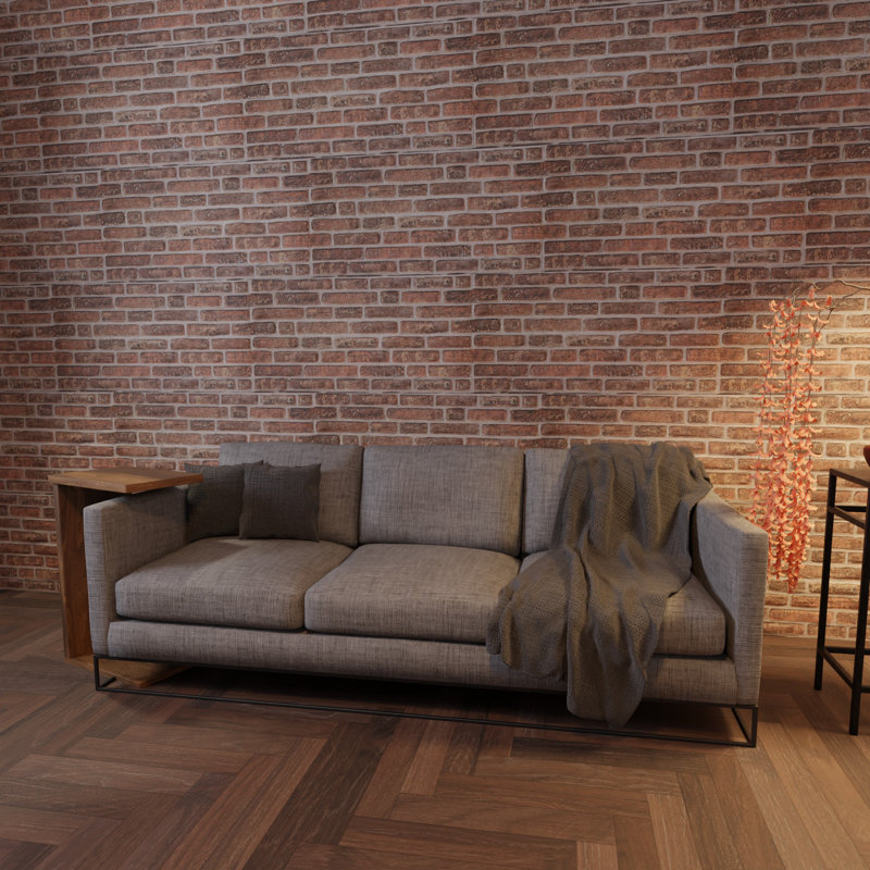 3D Brick Effect Wall Panels - Lightweight Styrofoam - Set of 9 Large Panels (20"x40") Covers 48 sq ft - Apply with Wall Adhesive - DIY Home Wall Cladding