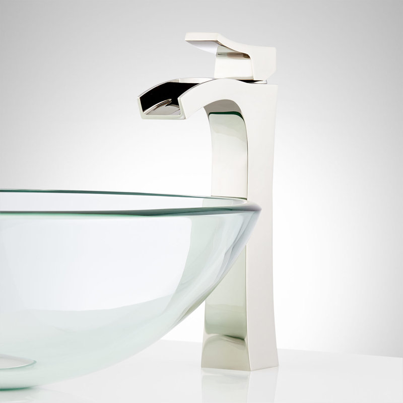 Robinet de lavabo vasque avec bonde Vilamonte, Nickel poli