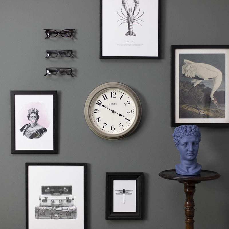 Venetian Acrylic Wall Clock, Stone