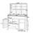 65''H Outdoor Patio Kitchen Island With Hutch, Cabinets-857218726