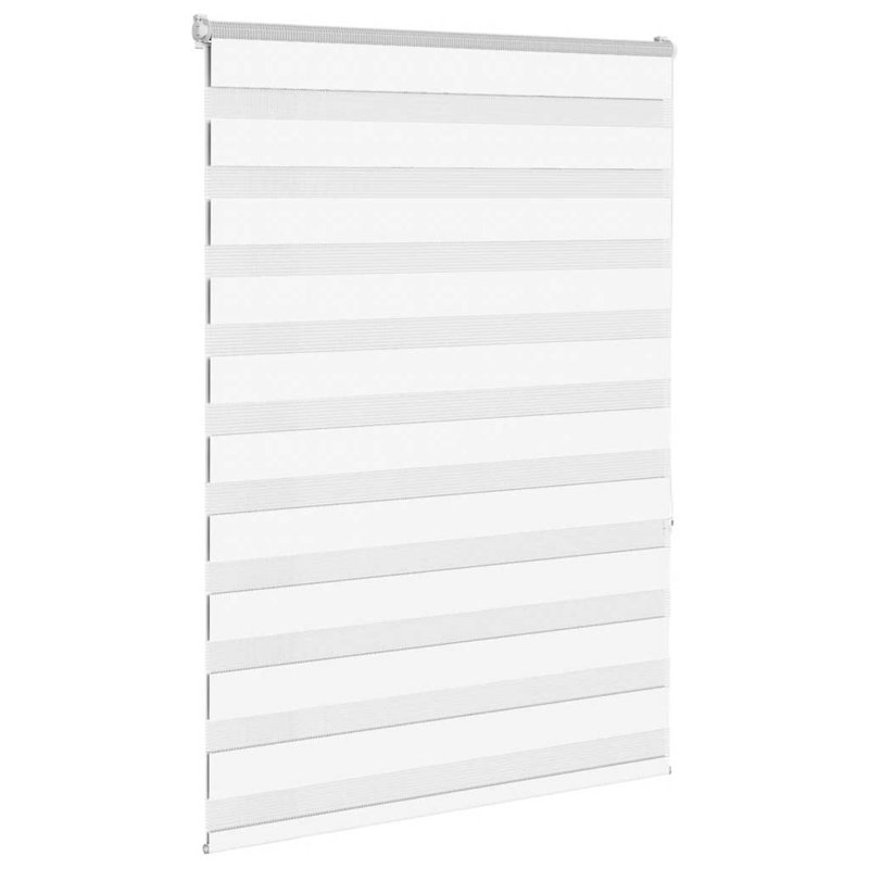 George Oliver Zebra Blind Polyester, 100cmW x 150cmL, White