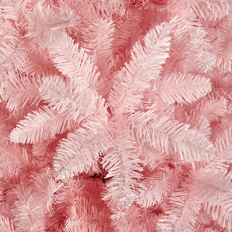 Artificial Pine Pink Christmas Tree, 5.91ft H