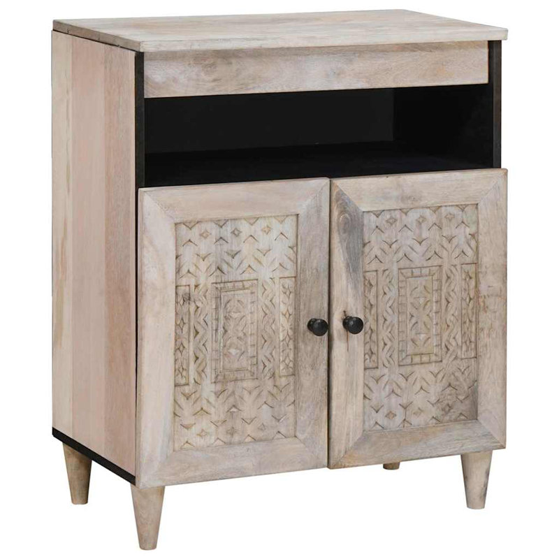 Solid Wood Accent Cabinet, White