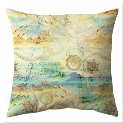 Toile Square Throw Cushion