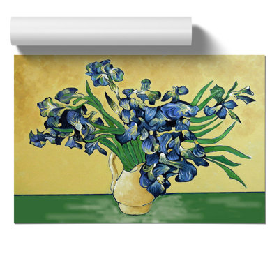 Vase Of Irises Vol.2 by Vincent Van Gogh - No Frame Painting