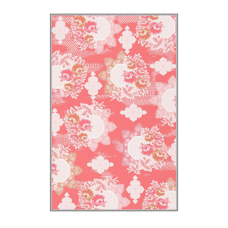 Premium Hall Carpet, 2.6 x 9.8 ft, 100% Polyester, 0.3 in Pile Height | Antibacterial, Non-Slip PVC Felt Dot Underside | Machine Washable, 3D Digital Printing | Durable & Stylish for Home Décor