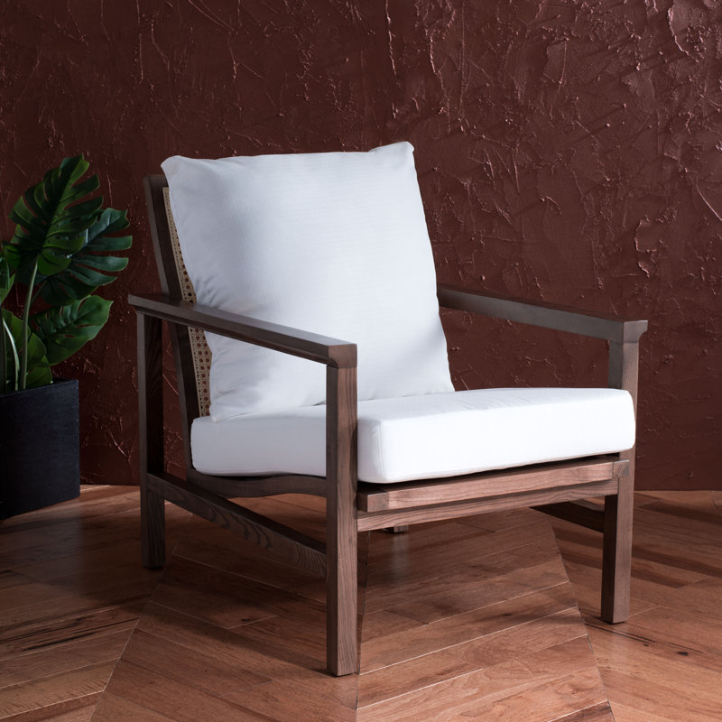 Fauteuil l 27,6 po Kelle, Noyer / naturel