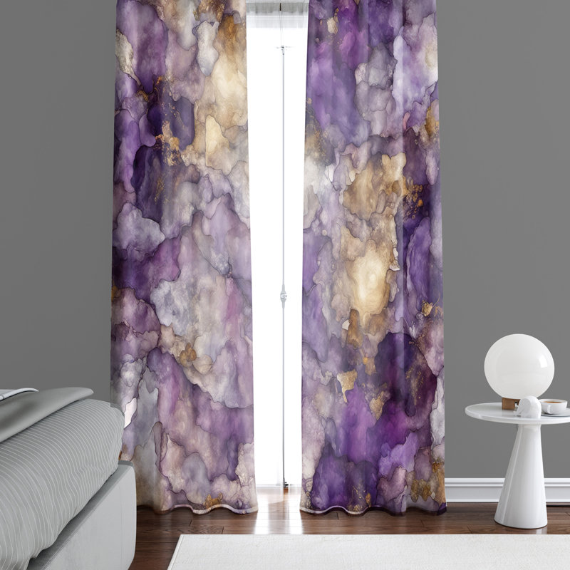 Paire de rideaux semi-transparents en polyester Aremy, L 20 po x L 82 po