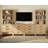 Modular Kitchen Pantry With 12-Drawer Cabinets, 74.2" Tall Wood Open Storage Cupboard, Farmhouse Pantry Cabinet With Adjustable Shelf For Dining Room,Living Room, Oak-220335226