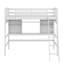 Lit mezzanine avec tablettes de rangement, bureau et échelle-1558729161