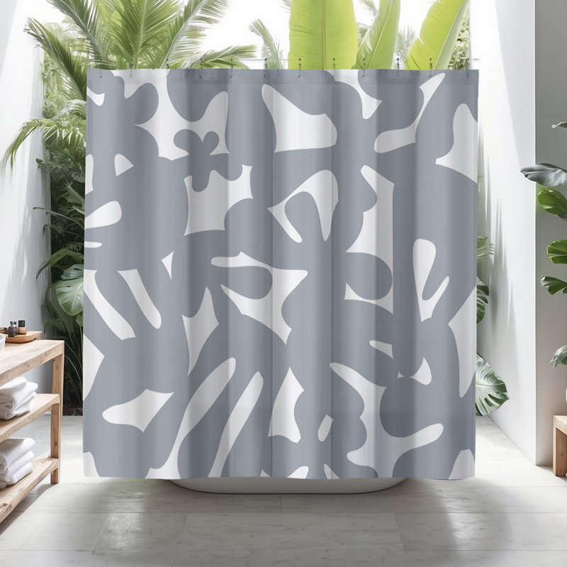 Rideau de douche Coco, Gris