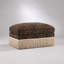 Pouf en chenille à imprimé léopard - Doux, élégant et polyvalent pour les espaces de vie modernes-729134051