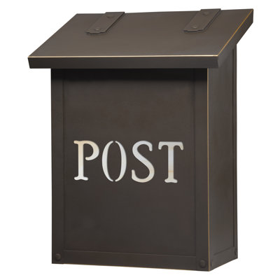 Brass Wall Mounted Mailbox
