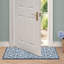Feya Machine Woven Synthetic Damask Aera Rug in Blue/White-1218787837