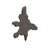 Teak Slice Wall Décor, Lg, Dark Gray