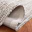 Tapis noir / gris en laine / coton touffeté à la main Narciza-1608370642