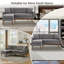 Canapé modulaire rembourré 80 po Jadier-306849853
