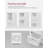 Freestanding Bathroom Floor Storage Cabinet with Open Compartment, 2 Drawers & Adjustable Shelves