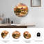 «Desert Oasis», horloge murale décorative moderne en verre 15,7 po-125045672