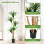 Arbre de dracaena artificiel 5 pi, plante de dracaena réaliste réaliste, grande plante d'intérieur de dracaena pour la décoration intérieure