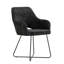  Giovanni Fabric Upholstered Dining Chair in Black-347034101