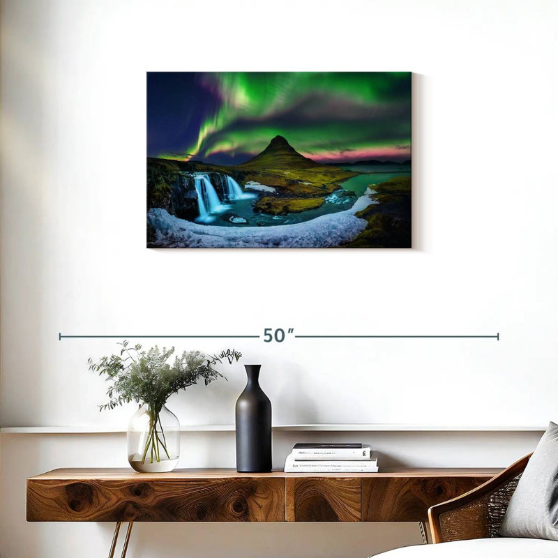 Alvord Kirkjufell Northern Lights, H 20 po x l 30 po