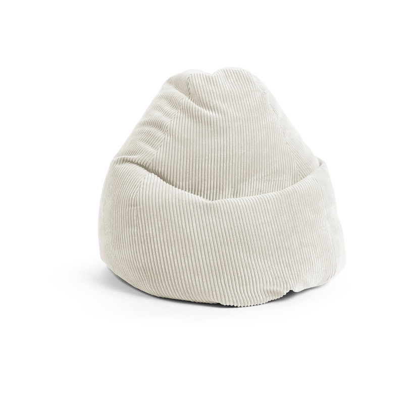 Shara Corduroy Bean Bag Lounger Cover, Oeko-Tex Certified Fabric (Fill Not Included), Beige