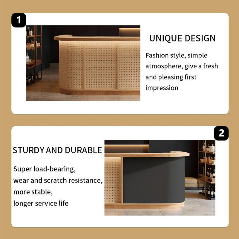 Retro Elegance Courville – Stylish Multi-Use for Bars Lounges Pubs and Commercial Entertainment Areas, Black/Natural Wood