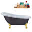 1549.4mm x 701mm Soaking Acrylic Bathtub-104430262-104430257