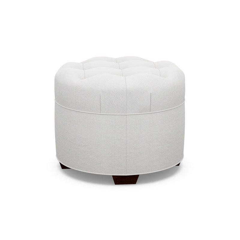 Round Ottoman, 9907-99, Walnut