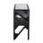 Metivier Solid Mango Wood Console Table, Black