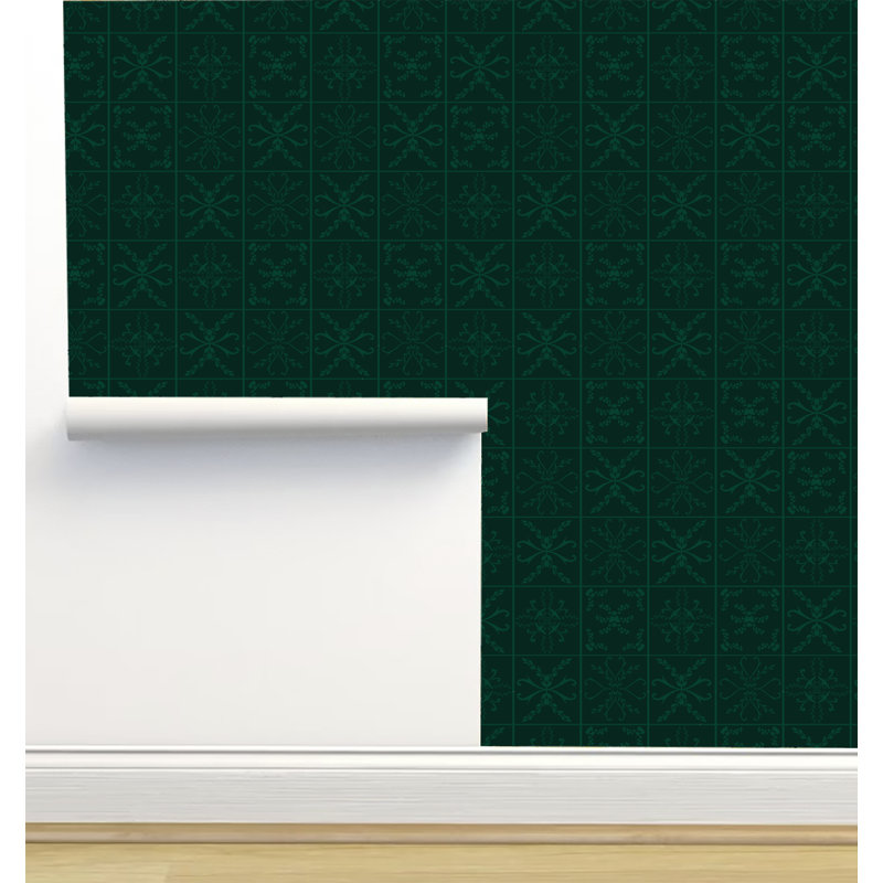 Rouleau de papier peint adhésif 12 pi x 2 pi Monor Designs, Vert