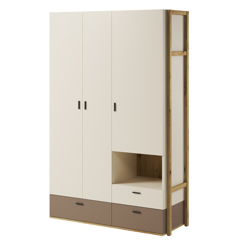 Aelianna 3 Door Manufactured Wood Wardrobe