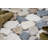 River Rock Snow Random Sized Marble Pebbles Mosaic Wall & Floor Tile-53682722