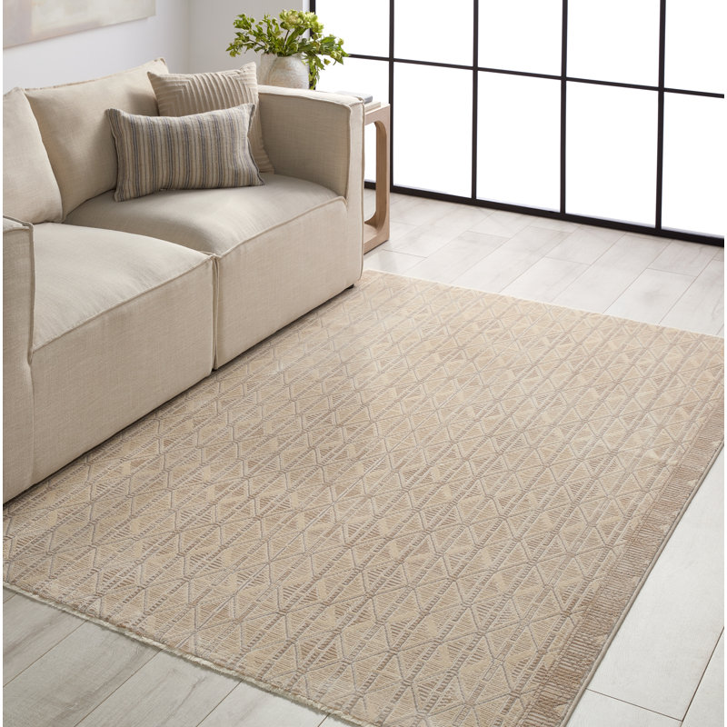 Tapis crème Morgane, Rectangle 9 pi 6 po x 12 pi 6 po