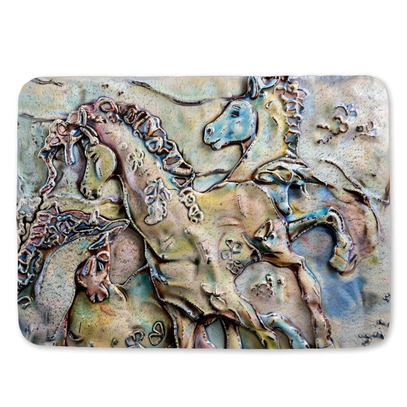 Darryle Microfiber / Microsuede Non-Slip Bath Mat, 17" W x 24" L