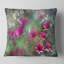 Fleurs rouges et roses sur fond vert - imprimé floral-29962935-29960351