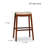 30" Bar Height Saddle Stool-1234503468-1234503457