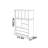 Nordic style simple home bookcase