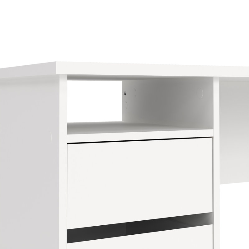 Bureau d'écriture rectangulaire l 43,31 po Glyndon, Blanc