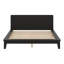 Base de lit en bois avec tête de lit, lit plateforme Mid-Century moderne-763722733-763722727