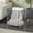 Cole And Grey Metal Oval Mesh Wire Rolling Laundry Storage Basket With Ring Handles-439154864