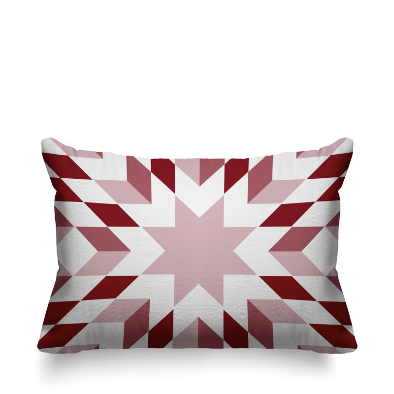 Coussin décoratif intérieur / extérieur Saki Country, Rouge