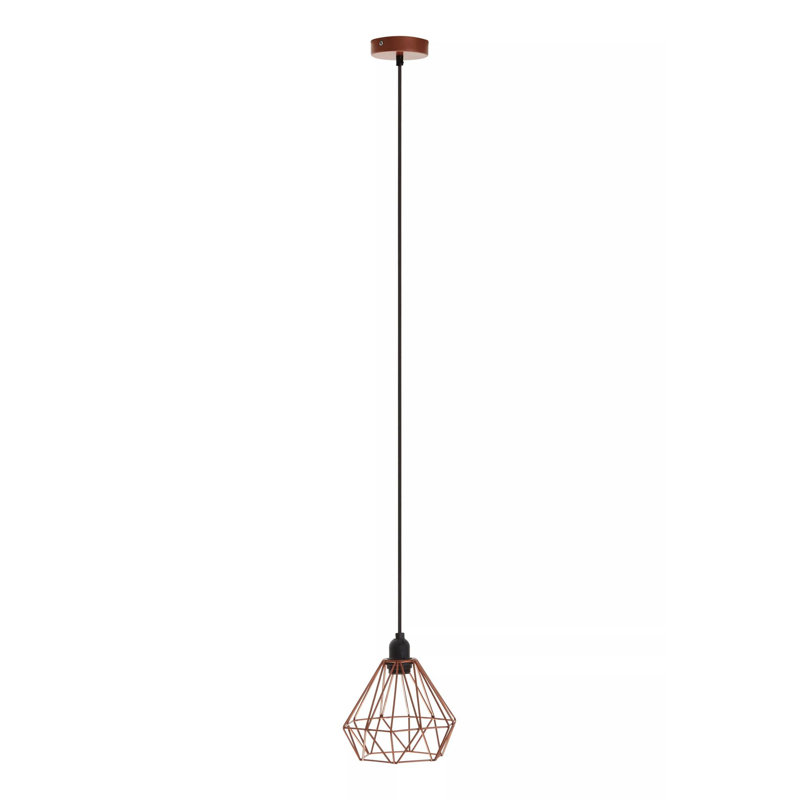 Reed 1 - Light Geometric Pendant, Copper
