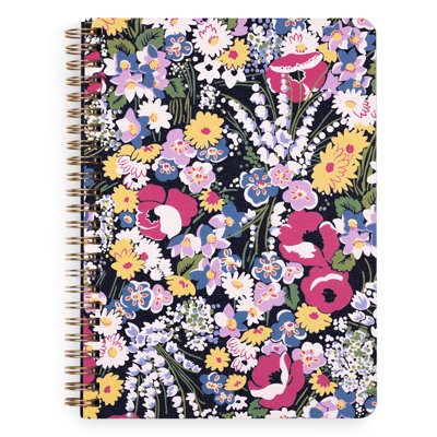 Small Spiral Notebook, Poppy Fields