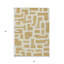 Tapis intérieur lavable abstrait doré et ivoire 3 pi x 5 pi