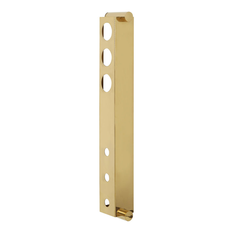 Ames Wall Mounted Wine Bottle Rack, Gold