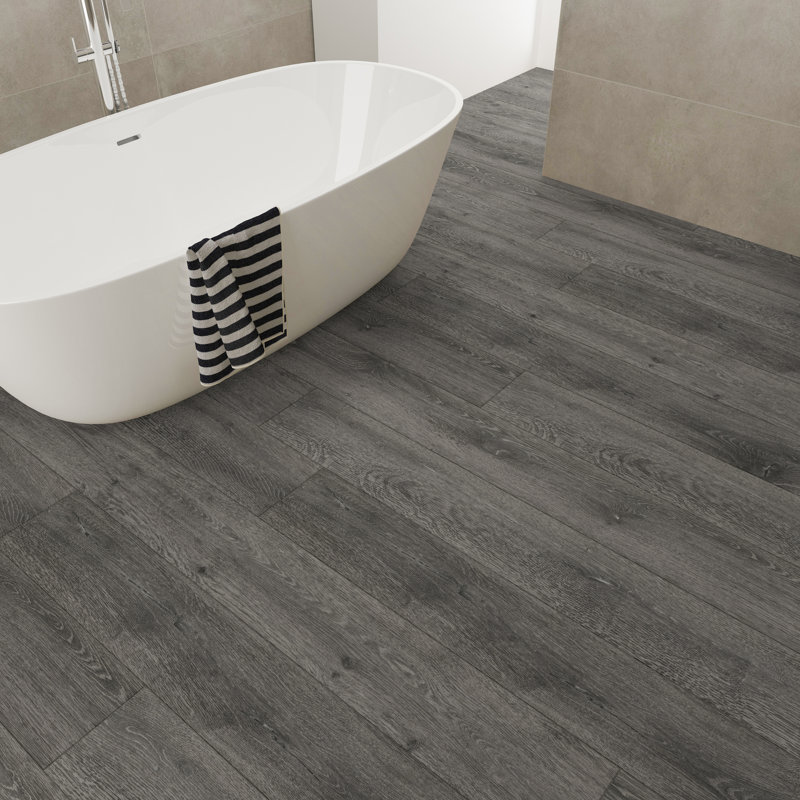 9" x 60" x 8.5mm Oak Click Lock WPC Luxury Vinyl Plank, Celestial Shadow